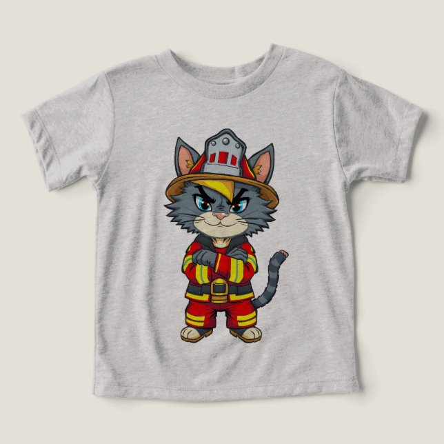 Gato duro para bomberos - Estilo Personalizado de  (Diseño delantero )