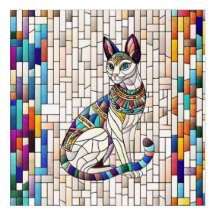 Gato egipcio - Arte Mosaico