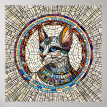 Gato egipcio - Arte Mosaico