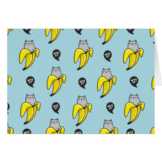 Gato en banana (Anverso (Horizontal))