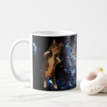 Gato en el espacio - taza