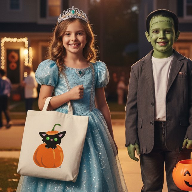 Gato en la bolsa de la calabaza (Subido por el creador)