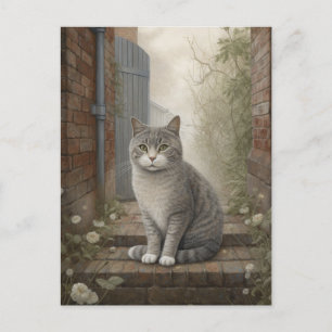 Gato En La Postales De La Calle