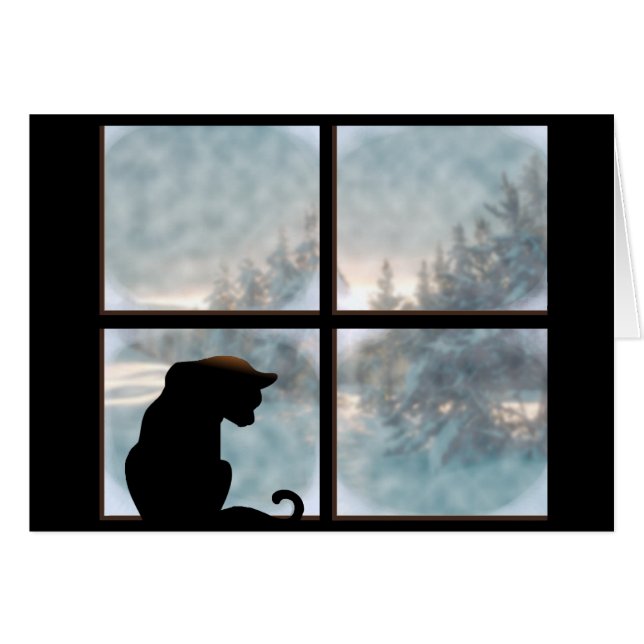 gato en la ventana (Anverso (Horizontal))