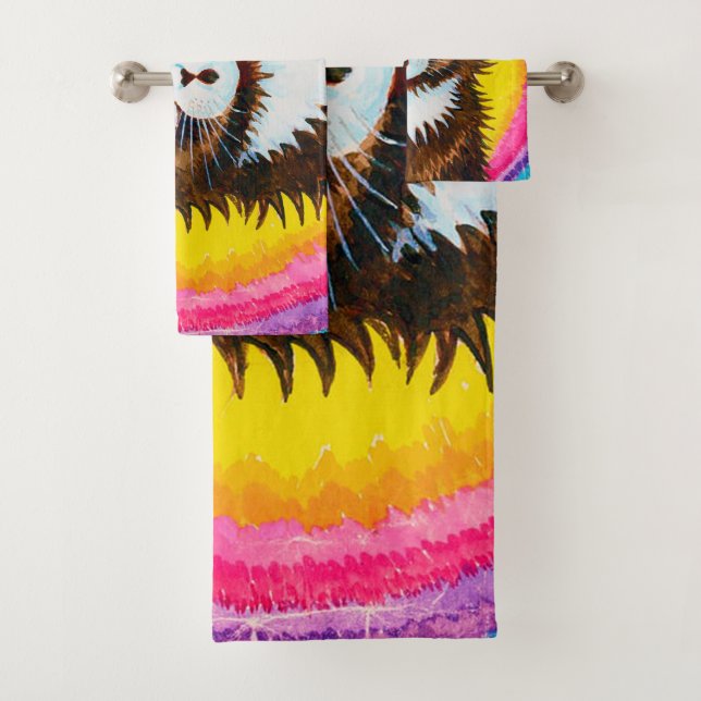 Gato en un arcoiris, Louis Wain (In situ)