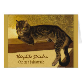 Gato en una barandilla CC0575 Théophile Steinlen