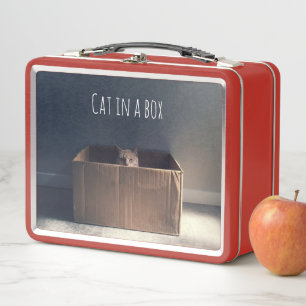 Gato en una caja. El maestro del gato Zen.