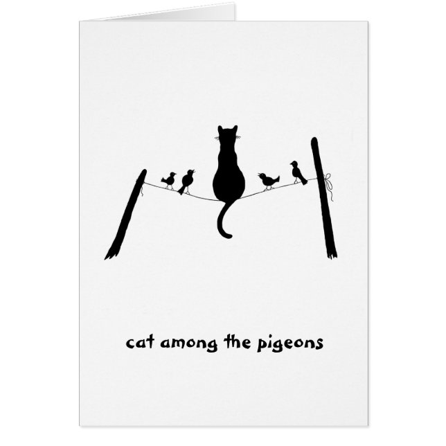 Gato entre las palomas (Frente)