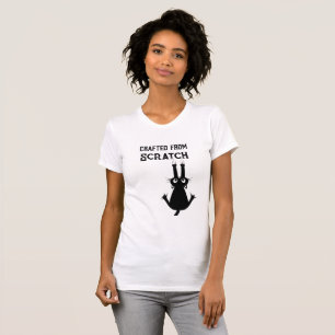 Gato Esmoquin Divertido Camiseta Cortada Gráfica P