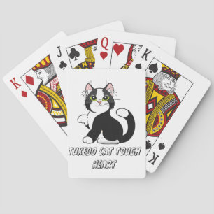 "Gato Esmoquinado Corazón Duro Gatito Lindo Cartas