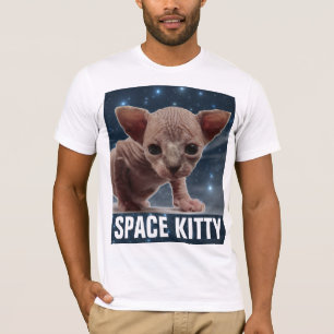 GATO ESPACIAL, Camisetas divertidas