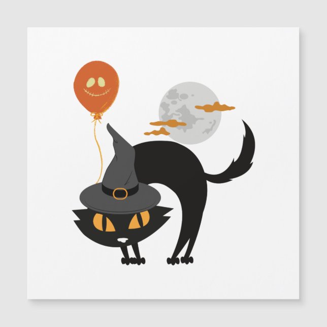 Gato espeluznante de Halloween              (Anverso)