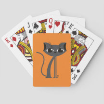 Gato espeluznante - Jugando cartas