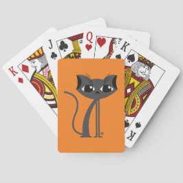 Gato espeluznante - Jugando cartas