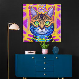 Gato espiritual místico de arte generado por IA