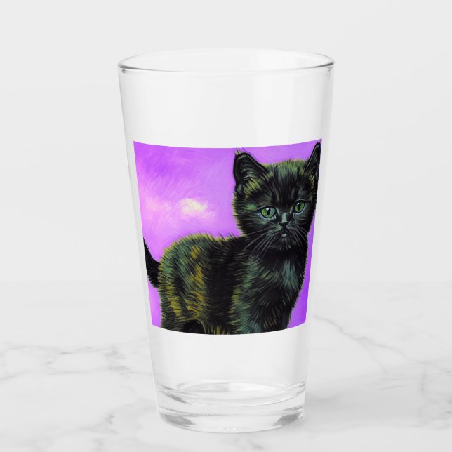 Gato estilo Van Gogh (Anverso)