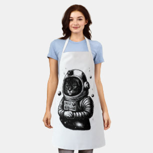 Gato Explorador Espacial con Casco - Delantal