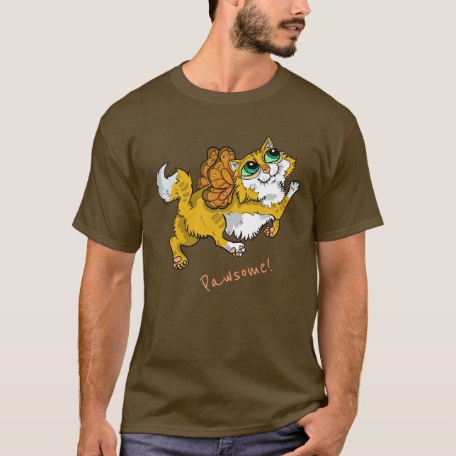 ¡Gato Fairy Pawsome! Camiseta (Anverso)