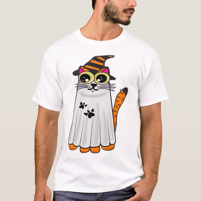Gato Fantasma. Camiseta Oversized (Anverso)