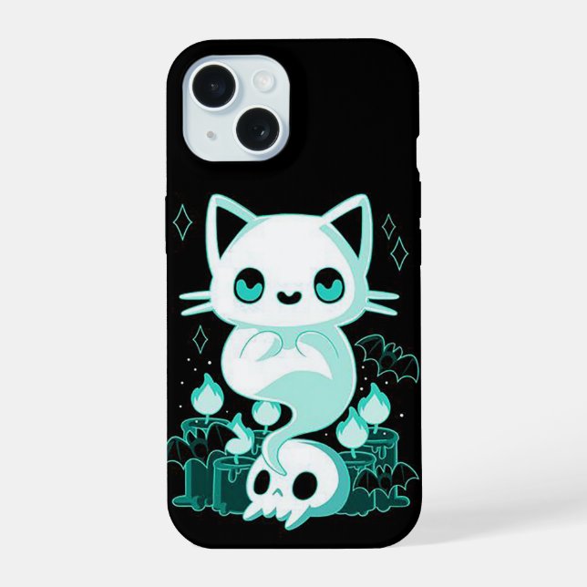 gato fantasma de halloween (Reverso )