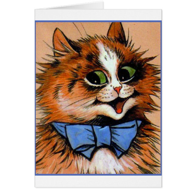 Gato feliz (imagen del vintage) (Frente)