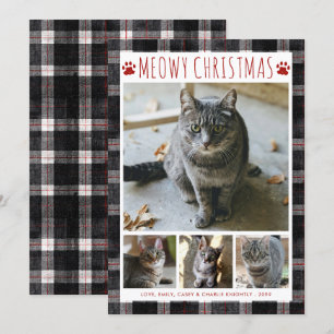Gato FELIZ NAVIDAD 4 Collage de Fotos Cuadros