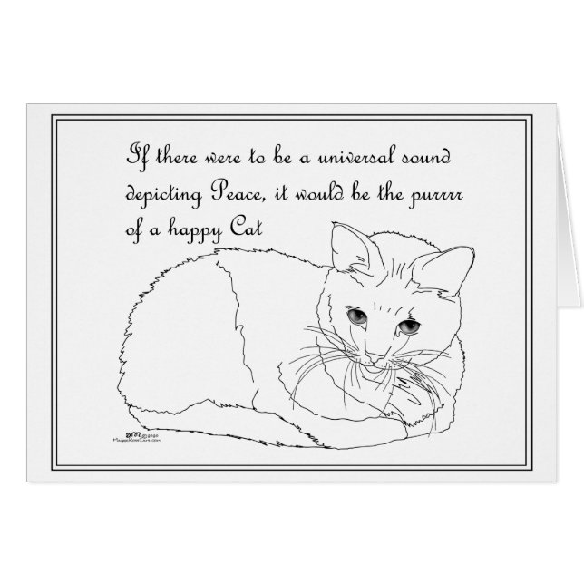 Gato Feliz Purrrr (Anverso (Horizontal))