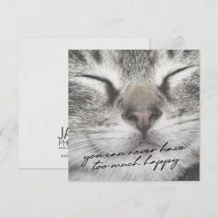 GATO FELIZ tarjeta de 5,25 x 5,25
