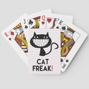 ¡Gato Freak! Cartas de juego de póquer Fun Bicycle