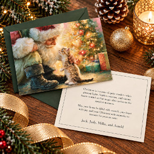 Gato gatito de Santa Claus Navidad