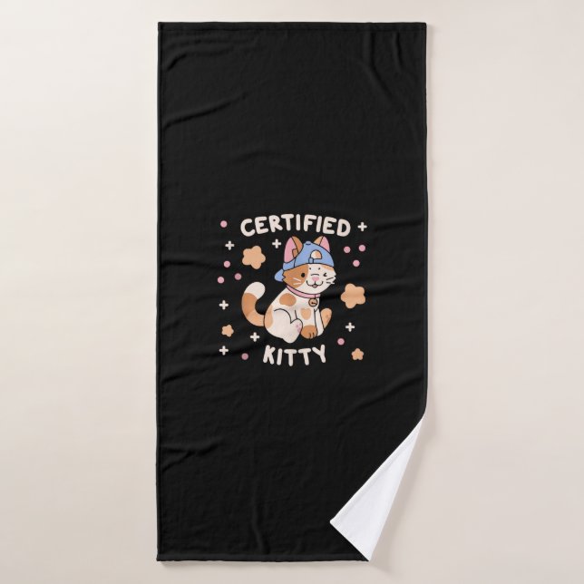 Gato Gato Gato Gatito Certificado (Toalla de baño)