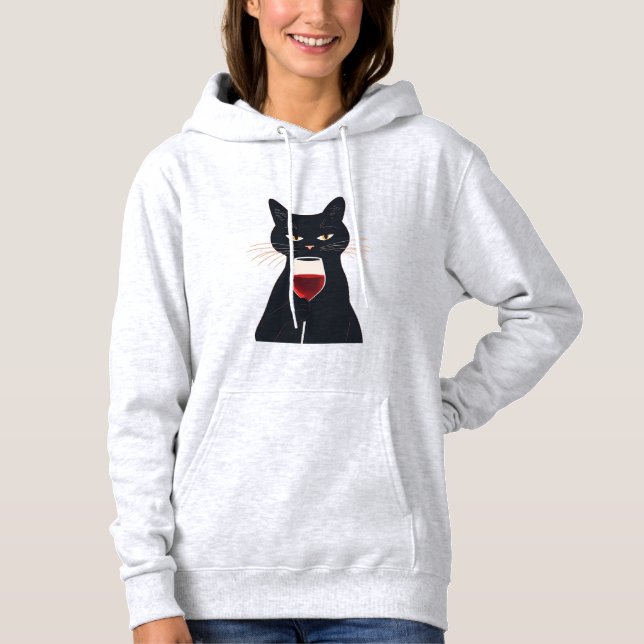 Gato Genial con Gafas de Sol – Sudadera Divertida  (Anverso)