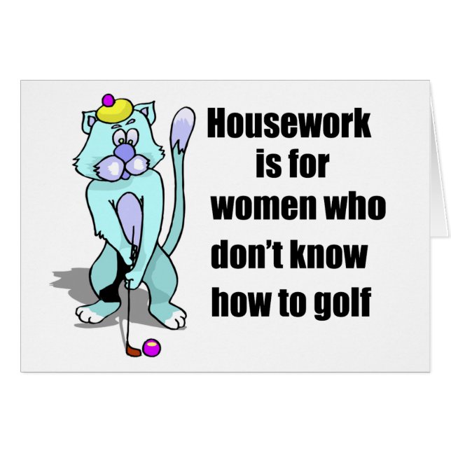 Gato Golfing (Anverso (Horizontal))