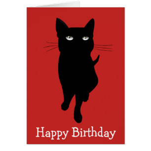 Gato gótico del cumpleaños del gatito negro
