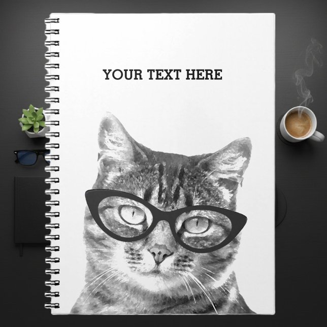 Gato gracioso con diseño de cuaderno fotográfico d (cat notebook)