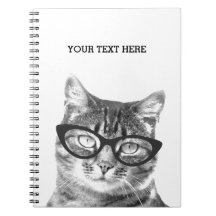 Gato gracioso con diseño de cuaderno fotográfico d
