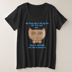 Gato Gracioso Que Da A Los Peces Un Ojo Personaliz