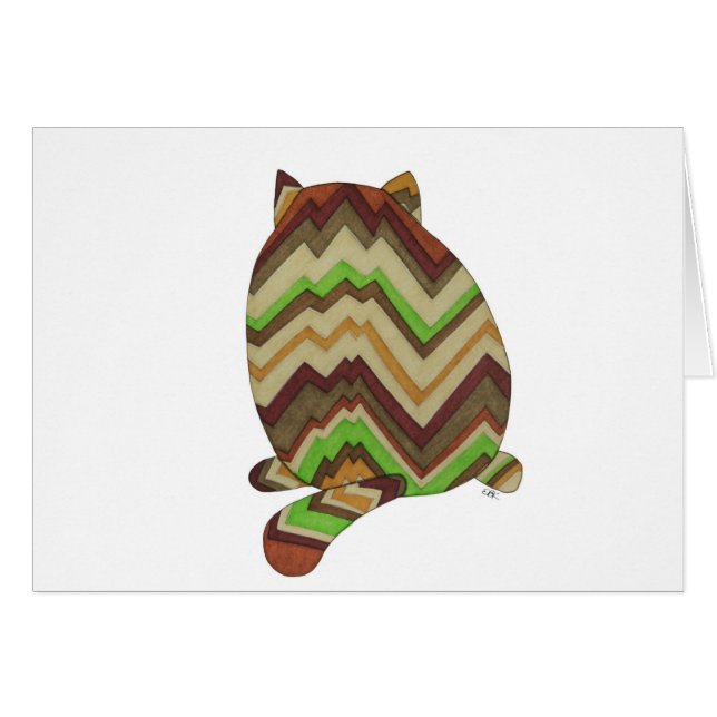 Gato graso de vuelta (Anverso (Horizontal))