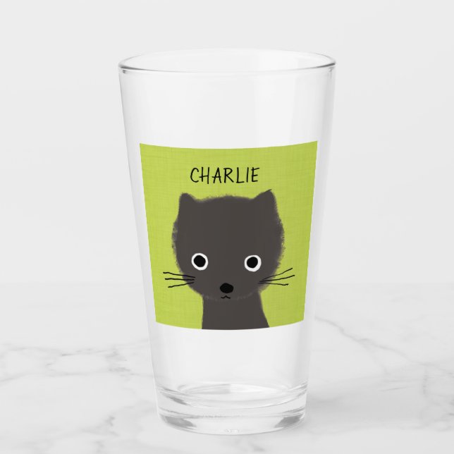 Gato Gris Gris Gatito Personalizado | Gray Kitten (Anverso)