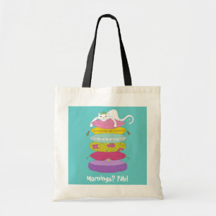 Gato gruñón de la princesa y las bolsas de asas