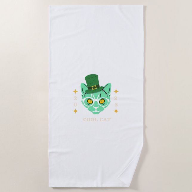 Gato Guay de toalla de playa (Anverso)