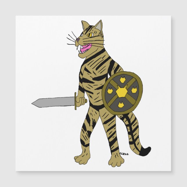 Gato guerrero (Anverso)