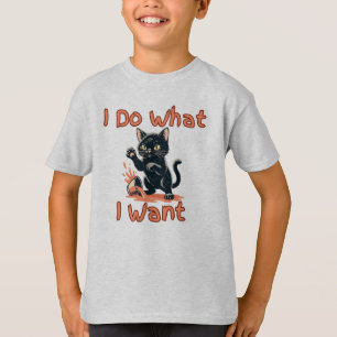 Gato Hago Lo Que Quiero – Camiseta de Gato Diverti