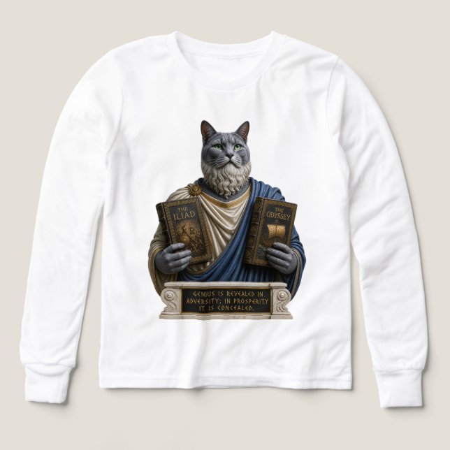 Gato homer azul ruso (Diseño frontal)