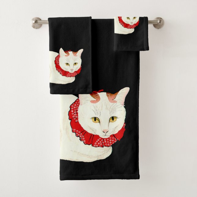Gato japonés blanco y jengibre (In situ)