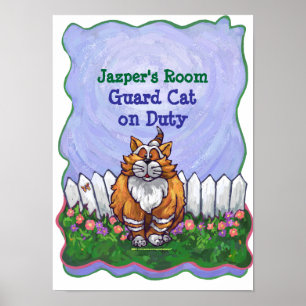 Gato Jengibre Póster de Mi Habitación