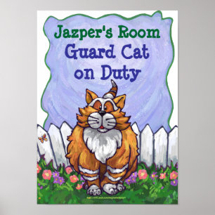 Gato Jengibre Póster de Mi Habitación