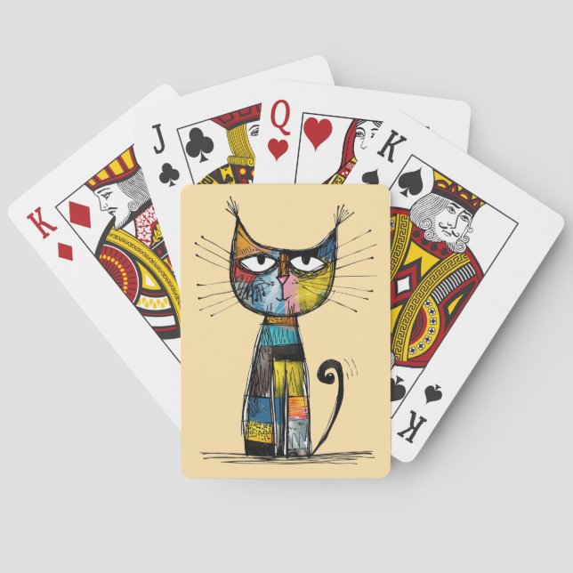 Gato jugando cartas (Reverso)