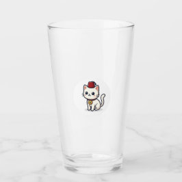 Gato Kawaii marroquí adorable con pegatina Fez