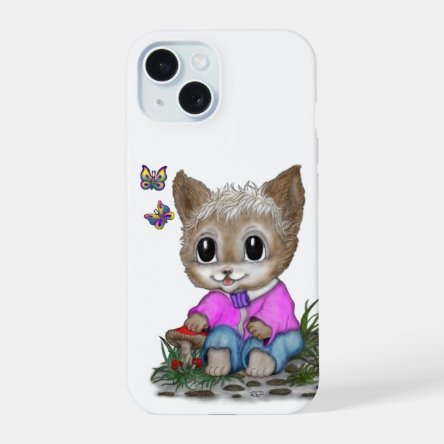 Gato Kitty y mariposa (Reverso )